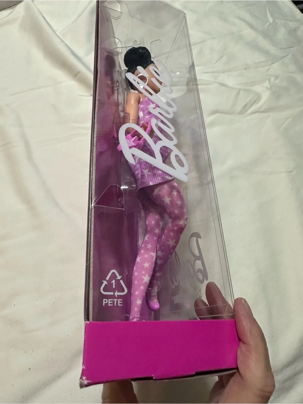 Barbie Purple Star Print Dress & Tights Doll